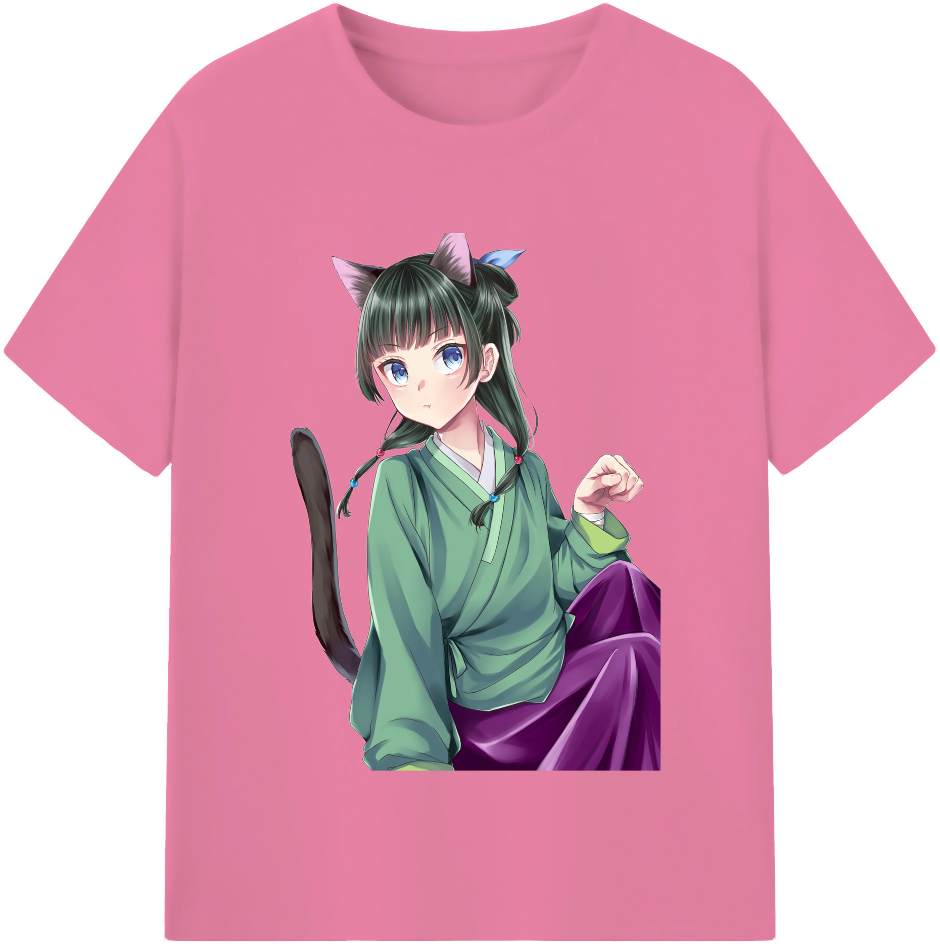 （画像用） 薬屋のひとりごと The Apothecary Diaries 綿100％半袖Tシャツ（フロントプリント）